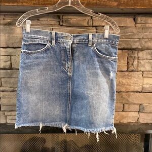 J. Crew Blue Mini Pencil‎ Skirt Casual Night Out